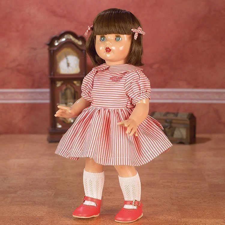 Bambola Mariquita Pérez 50 cm - Con vestito a righe bianche e rosse