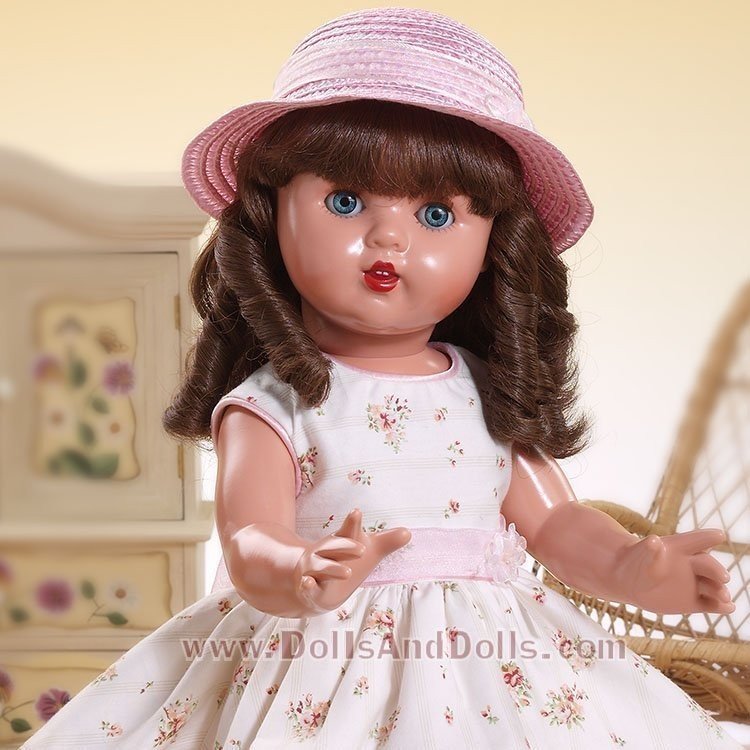 Bambola Mariquita Pérez 50 cm - Con vestito e cappello stampati fiori