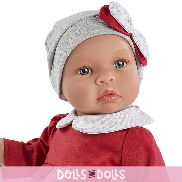 Bambola Así 46 cm - Leone con vestito grigio e petto rosso