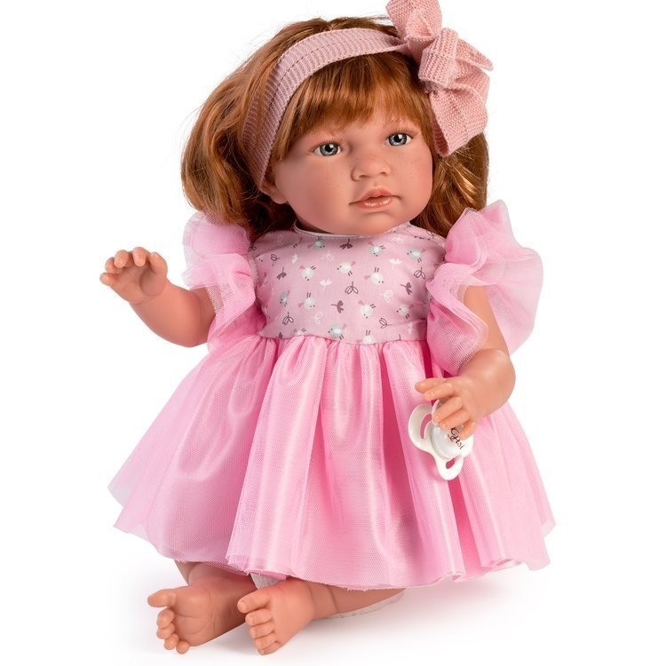 Bambola Así 46 cm - Noor con abito in tulle rosa