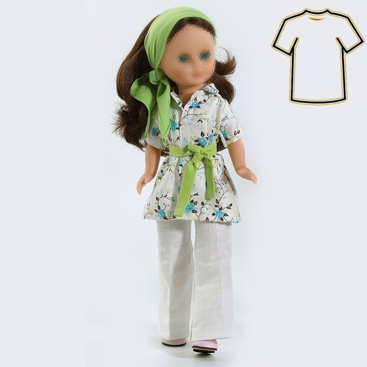 Completo bambola Nancy 41 cm - Abito color pistacchio