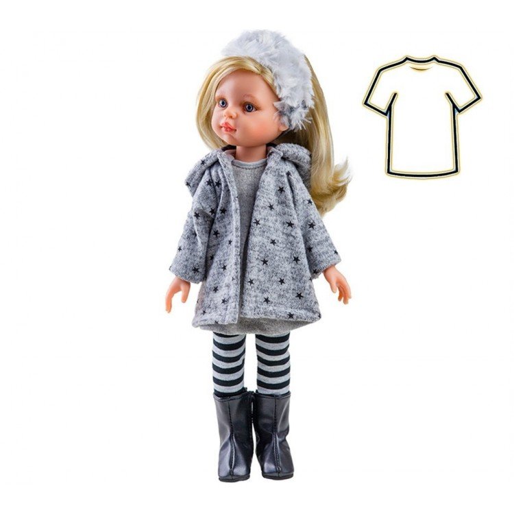 Completo per bambola Paola Reina 32 cm - Las Amigas - Completo invernale per Claudia