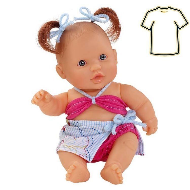 Bambola Paola Reina Completo 22 cm - Los Peques de Paola - Vestito ragazza europea European
