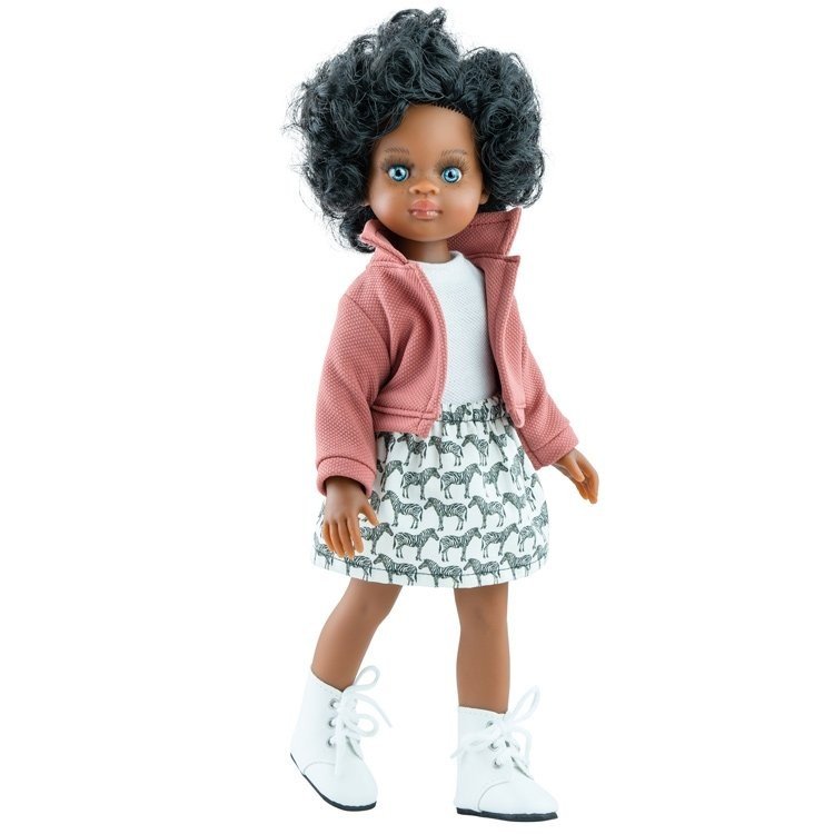 Bambola Paola Reina 32 cm - Las Amigas - Nora con set zebra