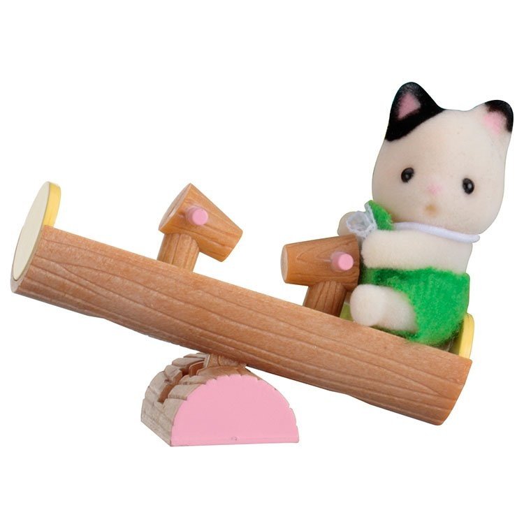 Sylvanian Families - Bambino da portare - Gatto sull'altalena
