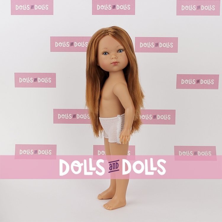 Bambola Vestida de Azul 28 cm - Carlota dai capelli rossi senza vestiti