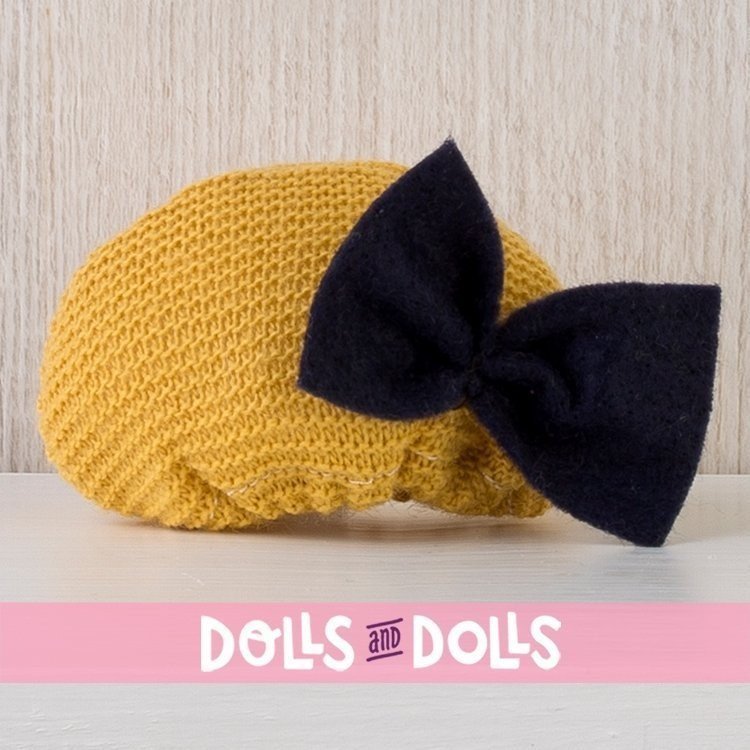 Completo per bambola Así 20 cm - Completo camicia floreale e pantaloni senape per bambola Bomboncín