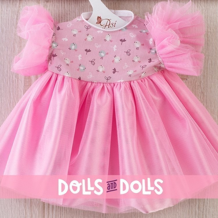 Completo per bambola Así 46 cm - Abito in tulle rosa per bambola Noor