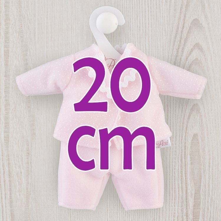 Completo per bambola Así 20 cm - Completo tutina e giacca rosa per bambola Tom