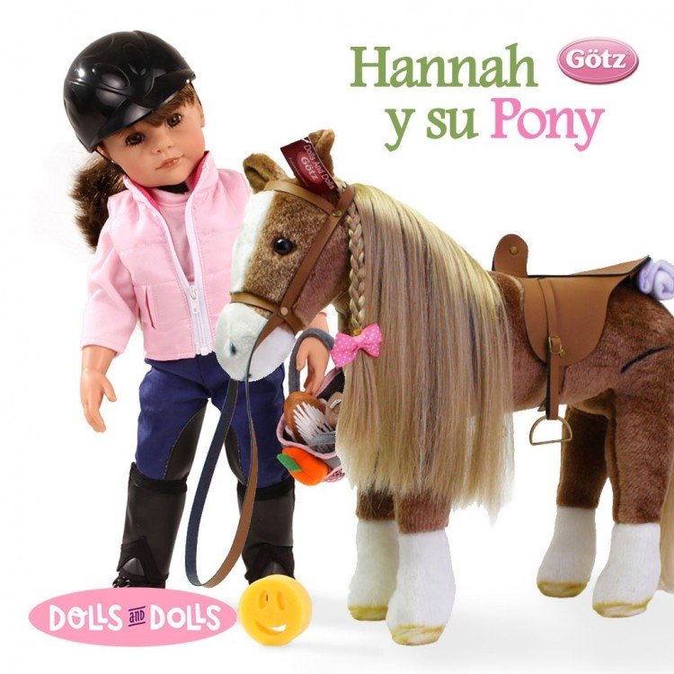 Cavallo marrone per bambole fino a 50 cm Götz