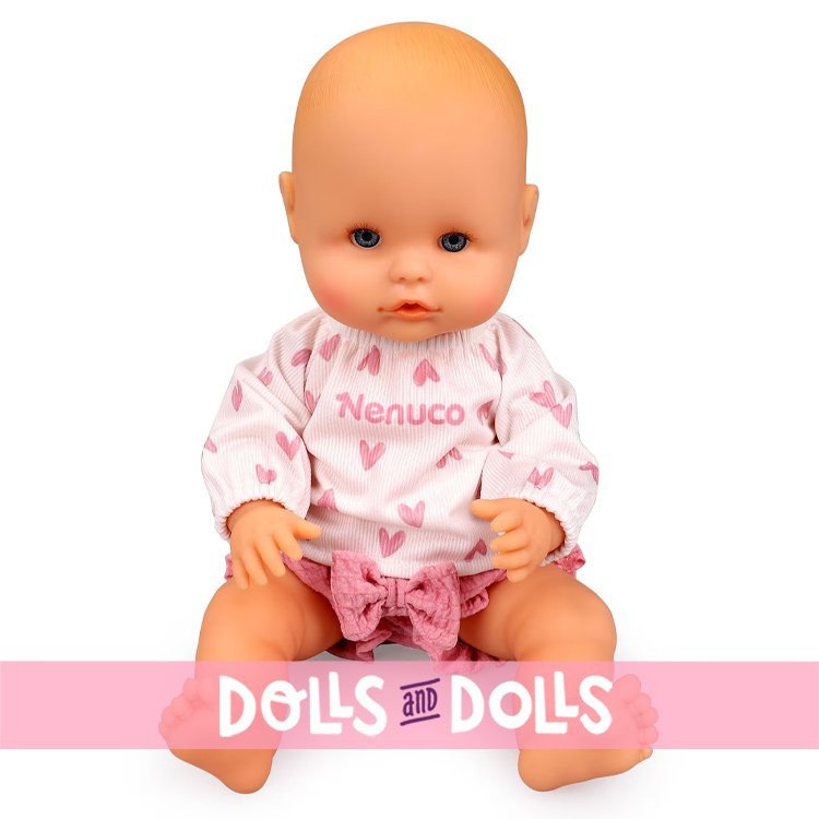 Completo per bambola Nenuco 35 cm - Abito con cuori
