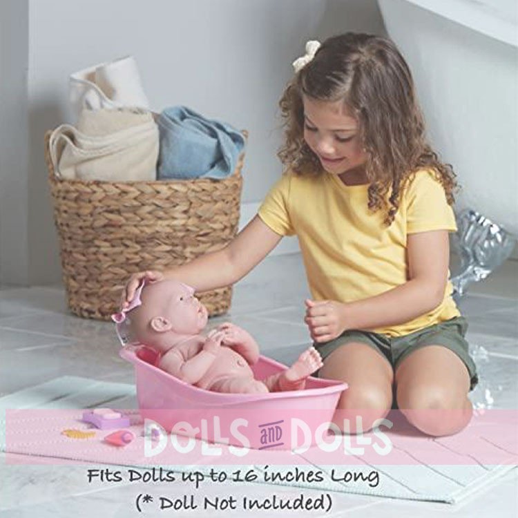Accessori per bambole JC Toys - Vaschetta da bagno con 5 accessori