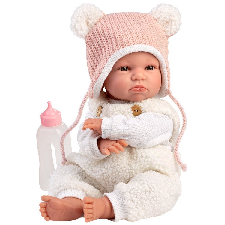 Bambola Llorens 38 cm - Lara piagnucolone con completo invernale