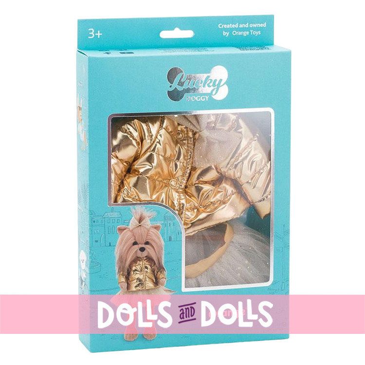 Completo per bambola Lucky Doggy 37 cm - Giacca dorata