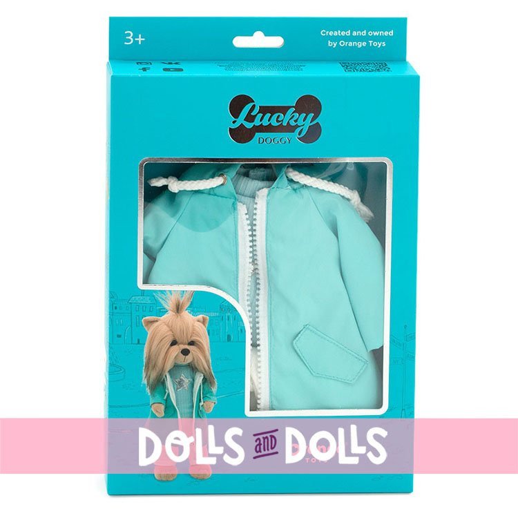 Completo per bambola Lucky Doggy 37 cm - Giornata di pioggia