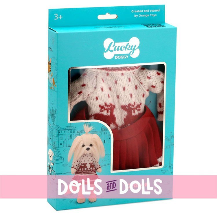 Completo per bambola Lucky Doggy 37 cm - Scandinavian motif