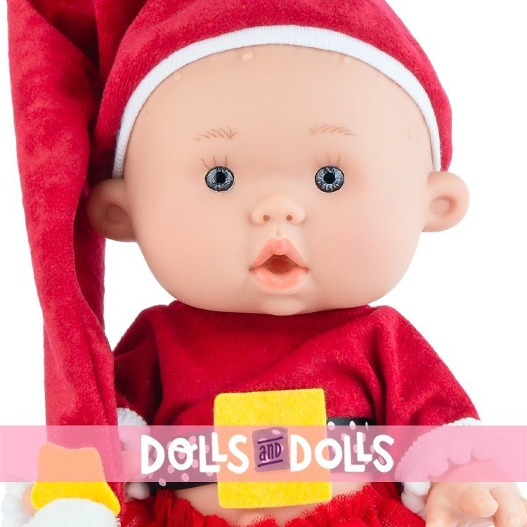 Bambola Marina & Pau 26 cm - Nenotes Christmas Edition - Bambina Babbo Natale