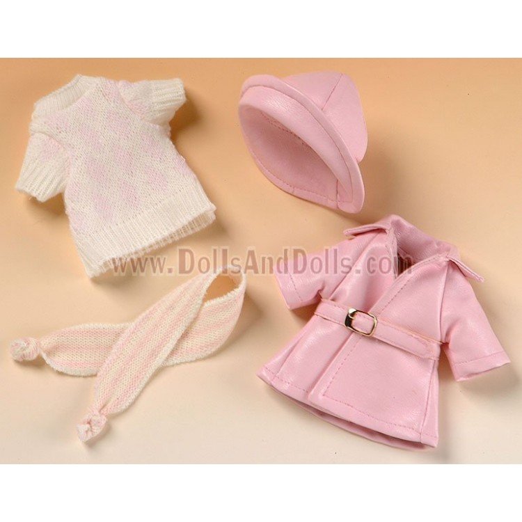 Mini impermeabile rosa