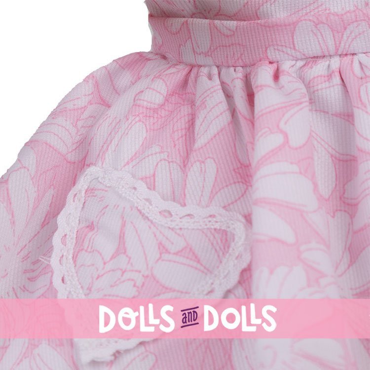 Bambola Mariquita Pérez 50 cm - Abito floreale rosa