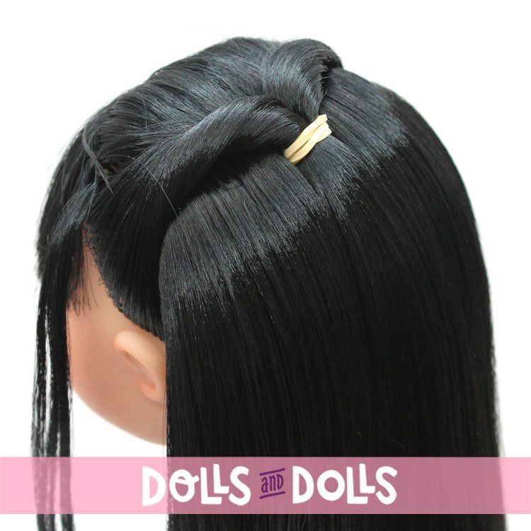 Bambola Nines d'Onil 30 cm - Mia ARTICOLATA - Mia asiatica con capelli lisci neri - Senza vestiti
