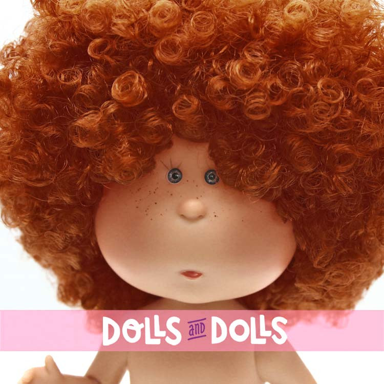 Bambola Nines d'Onil 30 cm - Mia ARTICOLATA - Mia con i capelli rossi e ricci - Senza vestiti