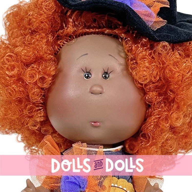 Bambola Nines d'Onil 30 cm - Mia Halloween in abito da zucca
