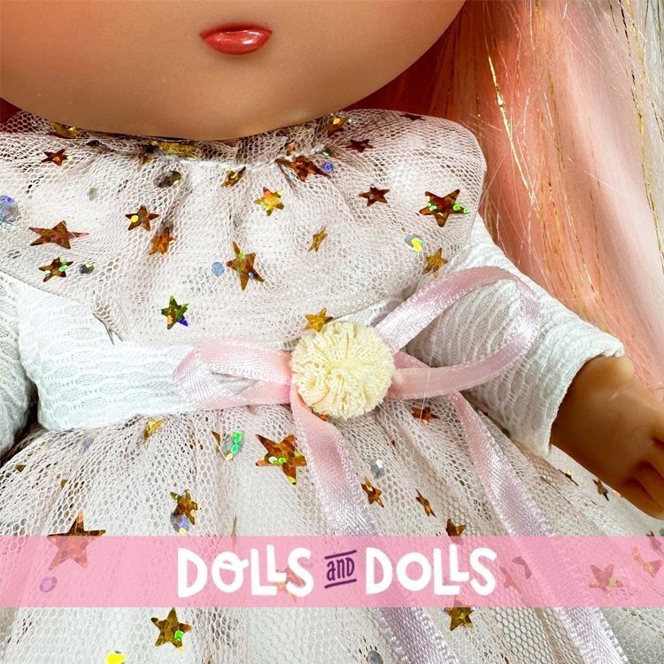 Bambola Nines d'Onil 30 cm - Mia Glitter con capelli rosa