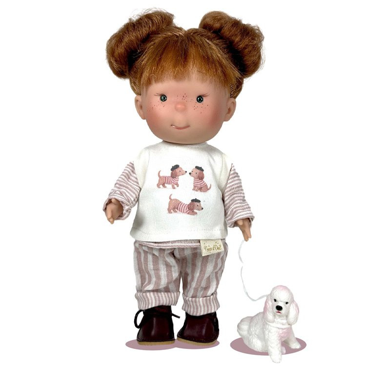Bambola Nines d'Onil 30 cm - Pippa Amante dei Cani con mascotte