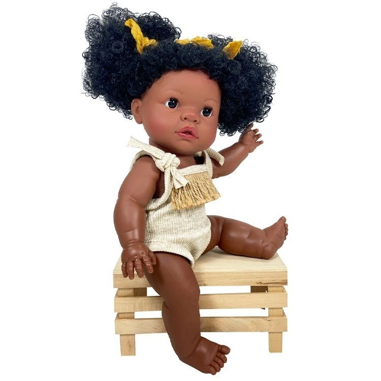 Bambola Nines d'Onil 30 cm - Joy ragazza nera con le trecce