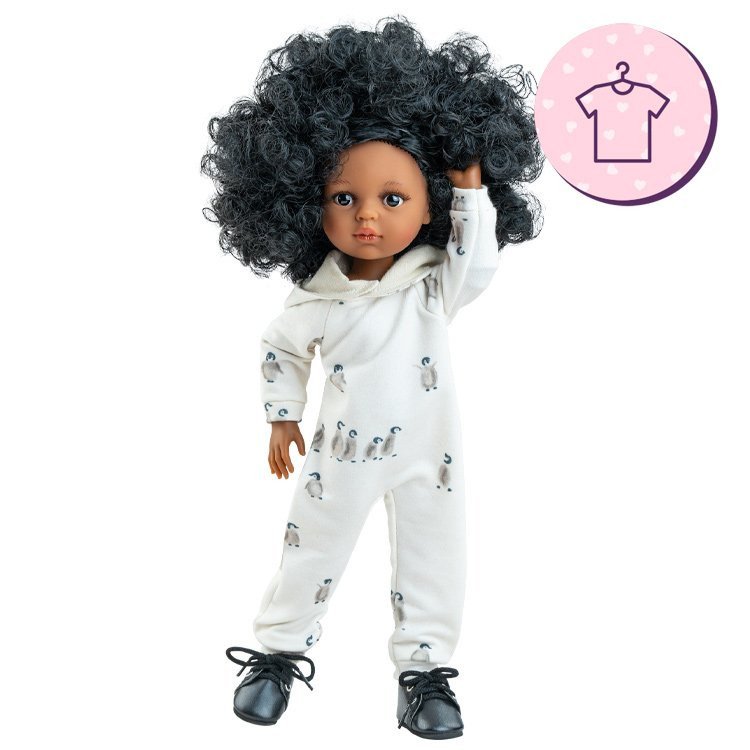 Completo per bambola Paola Reina 32 cm - Las Amigas Articolata - Nora - Completo stampato con pinguini
