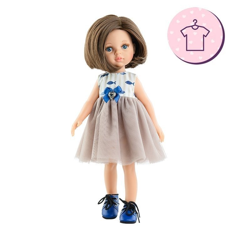 Completo per bambola Paola Reina 32 cm - Las Amigas - Mari Mari - Abito a forma di pesciolino