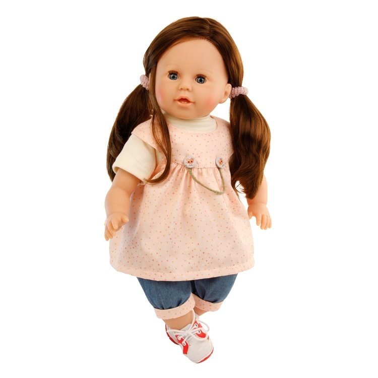 Bambola Schildkröt 45 cm - Susi bruna con vestito rosa