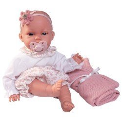 Bambola Antonio Juan 34 cm - Neonata Baby Toneta Posturitas con coperta