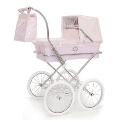 Parapioggia color rosa dolce per carrozzina per bambole Bebeluxlux