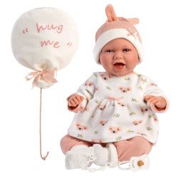 Bambola Llorens 42 cm - Neonata Mimi Smiles con palloncino