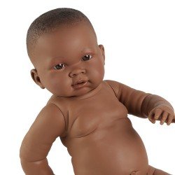 Bambola Llorens 45 cm - Nene afro-americana senza vestiti