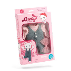 Completo per bambola Lucky Kitty 38 cm - Winter Chic