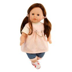 Bambola Schildkröt 45 cm - Susi bruna con vestito rosa