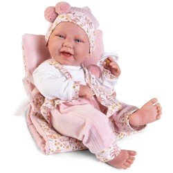 Bambola Antonio Juan 42 cm - Carla neonata con sedia e fasciatoio