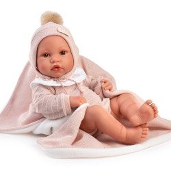 Bambola Antonio Juan 42 cm - Neonata Erika con scialle rosa