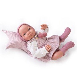 Bambola Antonio Juan 42 cm - Coppia Nica neonata con cuscino a stella