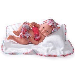 Bambola Antonio Juan 42 cm - Nica neonato estivo con asciugamano