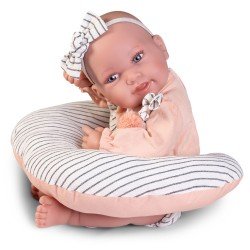 Bambola Antonio Juan 42 cm - Neonata Pipa con cuscino per allattamento