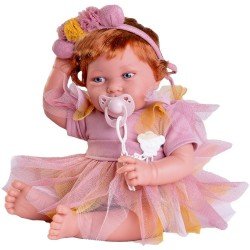 Bambola Antonio Juan 42 cm - Fata Pipa neonata con diadema per voi