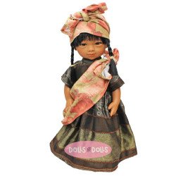 Bambola D'Nenes 34 cm - Marieta in costume regionale asiatico
