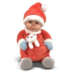Bambola Anne Geddes 23 cm - Natale - Bambino babbo natale