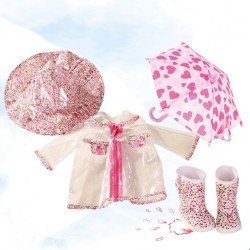 Completo bambola Götz 45-50 cm - Set giorno di pioggia
