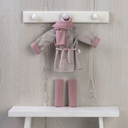 Completo per bambola Así 40 cm - Trench, sciarpa e leggins per bambola Sabrina
