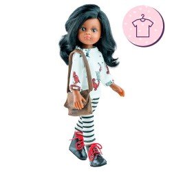 Completo per bambola Paola Reina 32 cm - Las Amigas - Set di bambole e borsa Nora