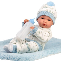 Bambola Llorens 35 cm - Bimbo azzurro